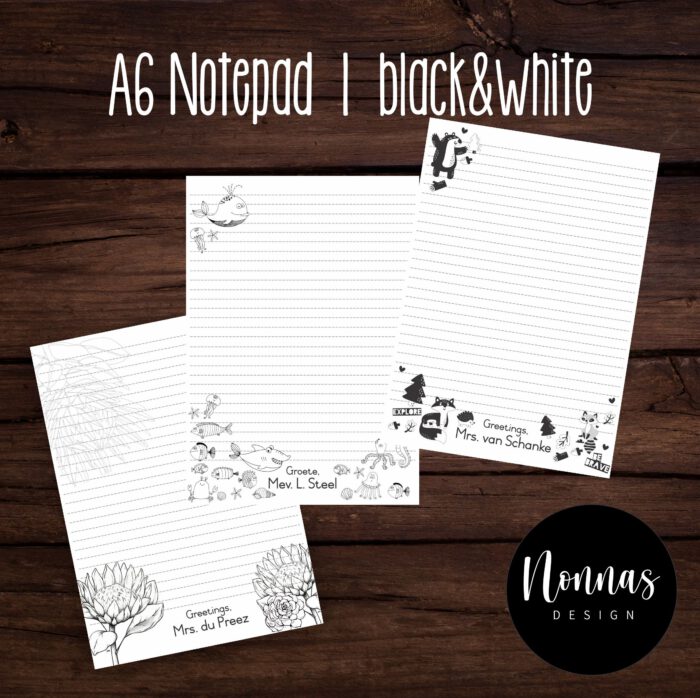 EBB002 - A6 Black & White