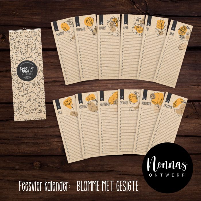 FVK002 - Blomme met gesigte Tema