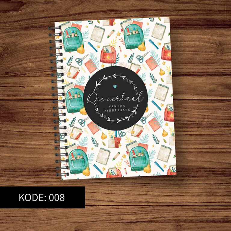 kinder & Skooldae Joernaal – Nonnas Ontwerp