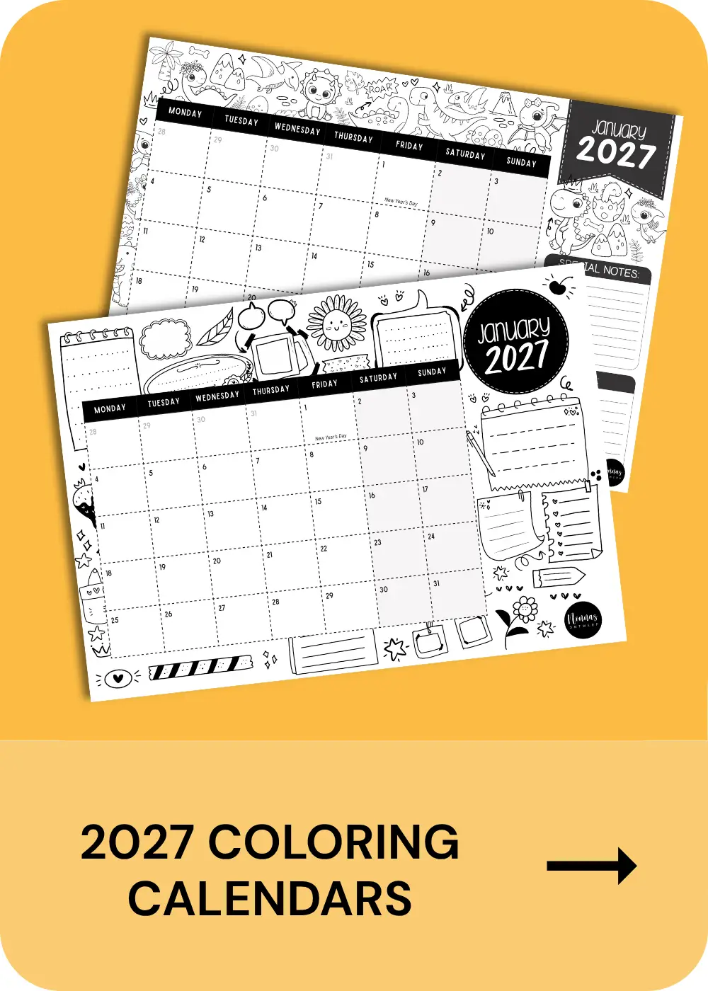 COLORING CALENDARS